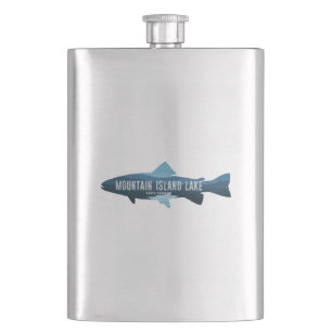 Mountain Island Lake North Carolina Fish Hip Flask
