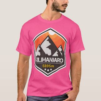 Mountain Kilimanjaro 5540M Scene Hiking Profession T-Shirt
