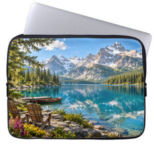 Mountain Lake Alpine Retreat Laptop Sleeve