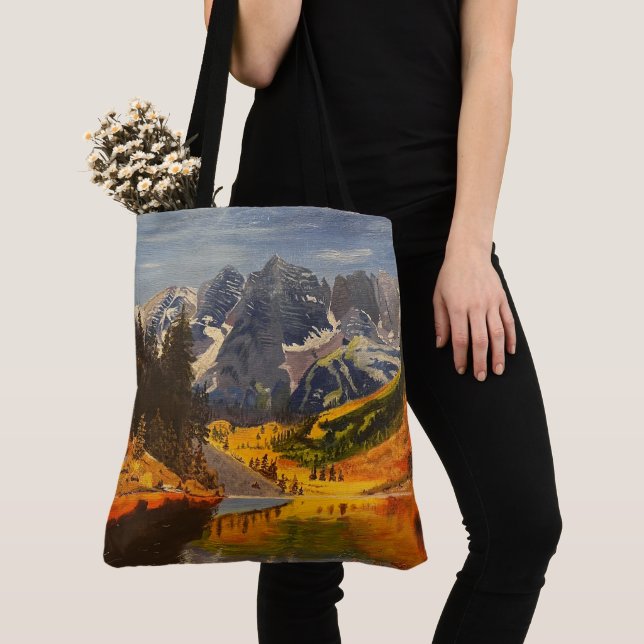 Mountain Lake, By Gary Poling Tote Bag (Close Up)