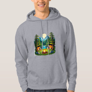 Mountain Lake Campfire Hoodie