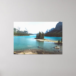 Mountain lake canvas print