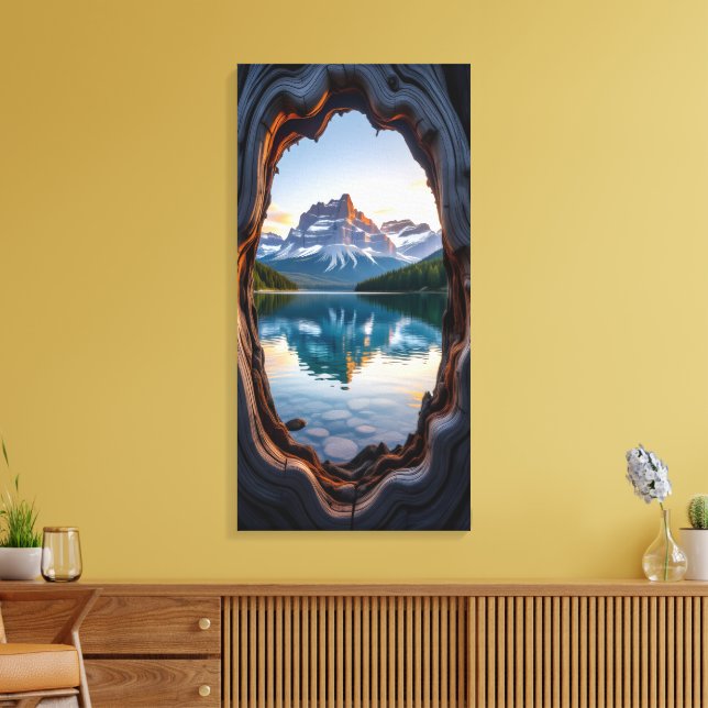  Mountain Lake  Canvas Print (Insitu(LivingRoom))
