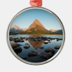 Mountain Lake   Glacier National Park Metal Tree Decoration