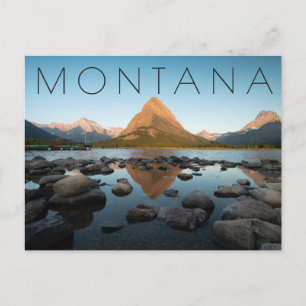 Mountain Lake Glacier National Park Postcard