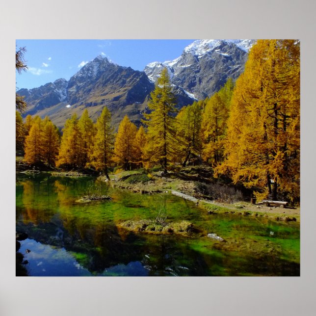 Mountain lake landscape poster (Front)