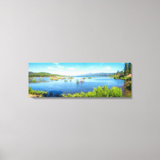 Mountain Lake Panorama Print | Scenic Nature Art