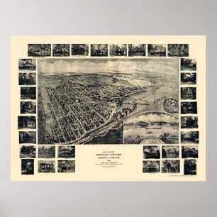 Mountain Lake Park, MD Panoramic Map - 1906 Poster