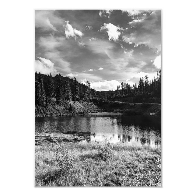 Mountain lake photo print (Front)