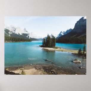 Mountain lake poster
