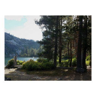 Mountain lake poster