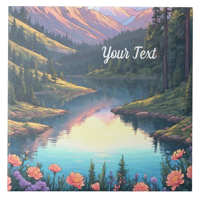 Mountain Lake Tile (Front)