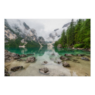 Mountain Lake View Poster