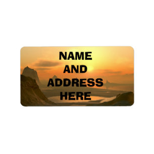 MOUNTAIN LANDSCAPE address labels