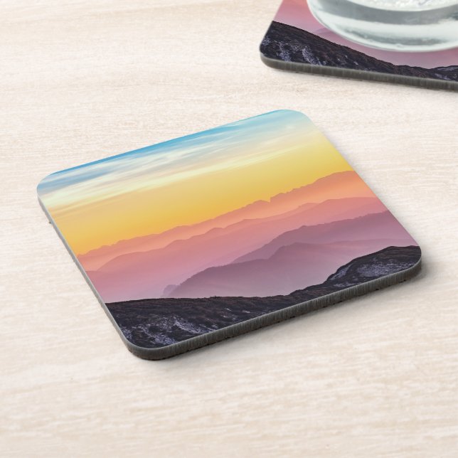 Mountain Landscape at Sunset    Coaster (Left Side)