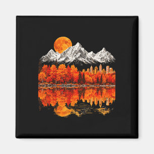 Mountain landscape autumn nature outdoor lover magnet