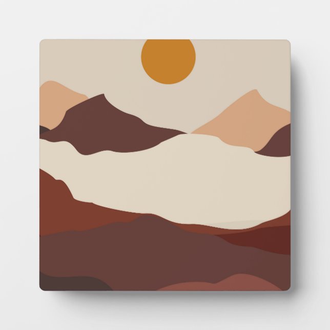 Mountain landscape Background Plaque (Front)
