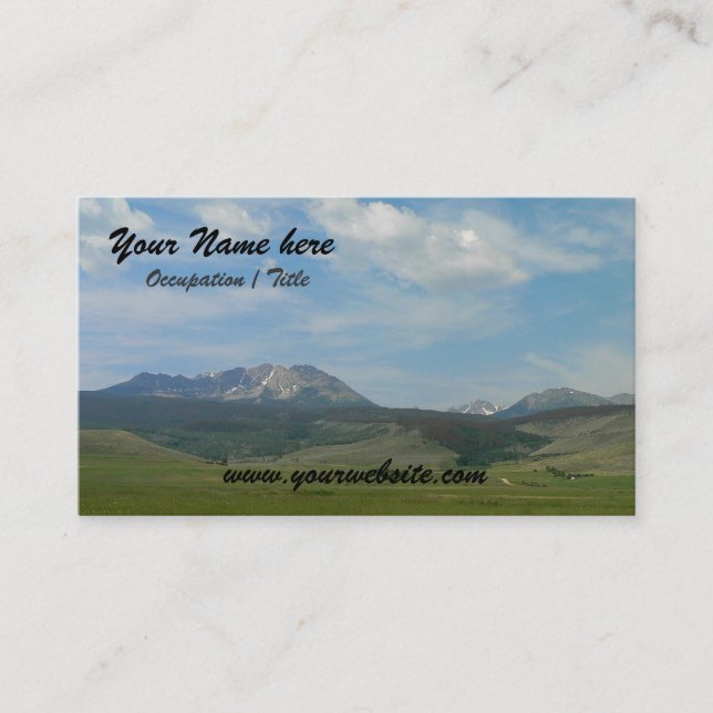 Mountain Landscape Business Card (Front)