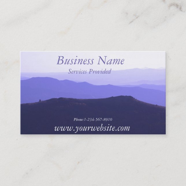 Mountain Landscape Business Card (Front)