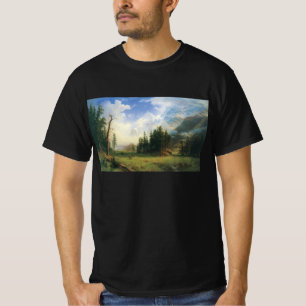 Mountain Landscape by Albert Bierstadt T-Shirt