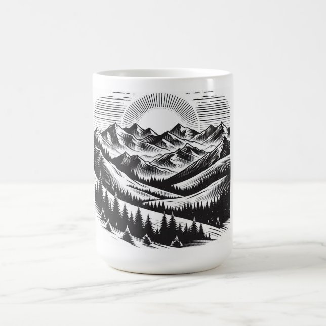 Mountain landscape coffee mug (Center)