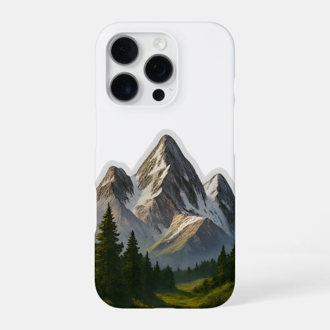 Mountain Landscape Design iPhone Case (Back)