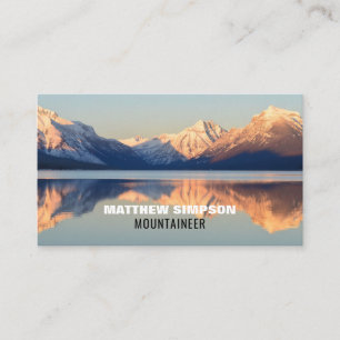 Mountain Landscape, Hiking and Climbing Business C Card