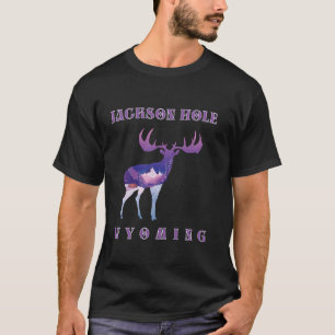 Mountain Landscape Inside A Moose Jackson Hole Wyo T-Shirt