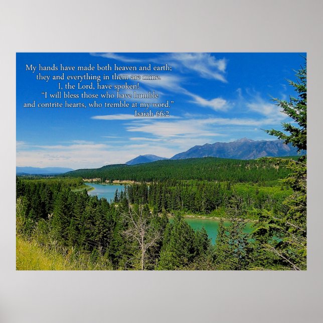 Mountain Landscape Inspirational Poster (Front)