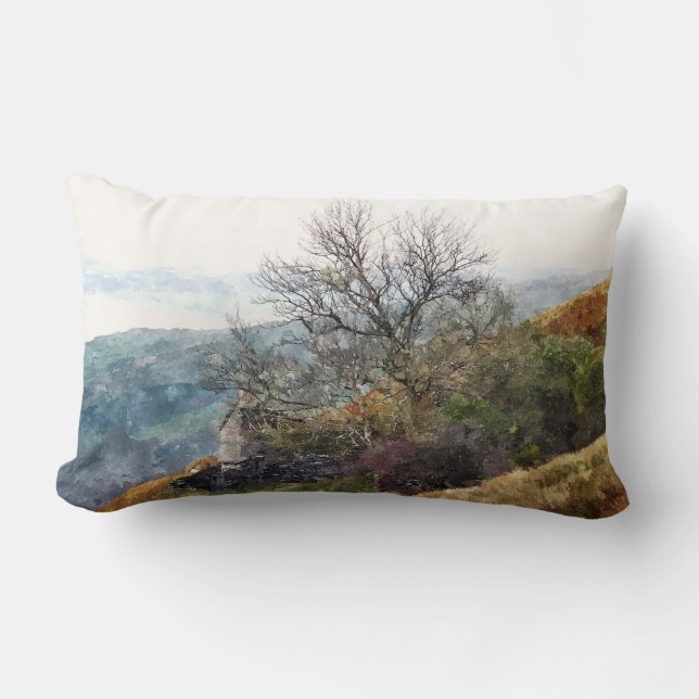 MOUNTAIN LANDSCAPE LUMBAR CUSHION (Front)