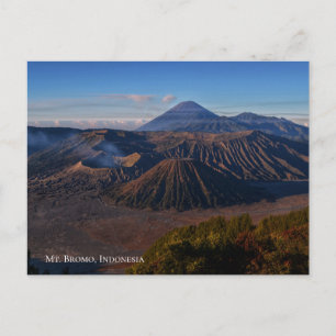Mountain Landscape Mount Bromo Indonesia Travel Postcard