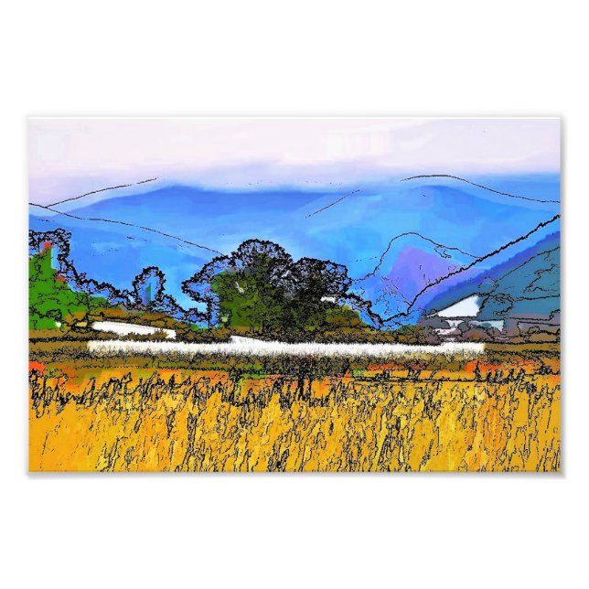 MOUNTAIN LANDSCAPE PHOTO PRINT (Front)