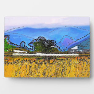 MOUNTAIN LANDSCAPE PLAQUE