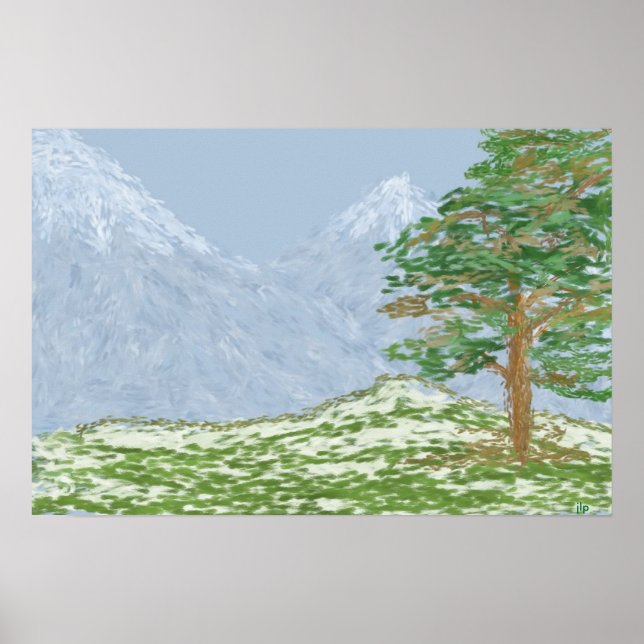 Mountain Landscape Poster (Front)