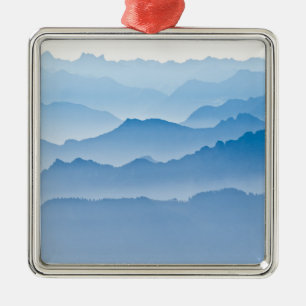 Mountain Landscape Switzerland Metal Tree Decoration