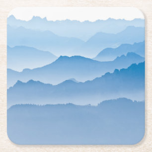 Mountain Landscape   Switzerland Square Paper Coaster