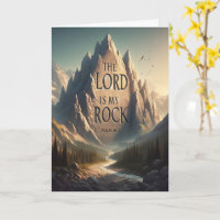 Mountain Landscape THE LORD IS MY ROCK PSALM 18:2