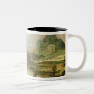 Mountain Landscape Two-Tone Coffee Mug