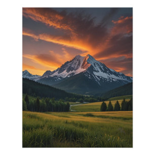 Mountain Landscape View Photo Print