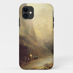 Mountain Landscape with Banditti, c.1780 (oil on c Case-Mate iPhone Case