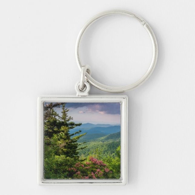 Mountain Laurel at Sunrise Key Ring (Front)