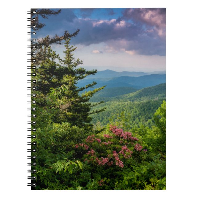 Mountain Laurel at Sunrise Spiral Notebook (Front)