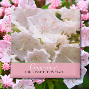 Mountain Laurel Connecticut State Flower Magnet