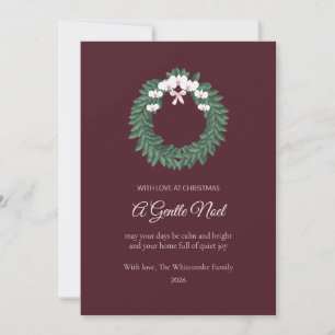 Mountain Laurel Orchid Ring Family Christmas Card