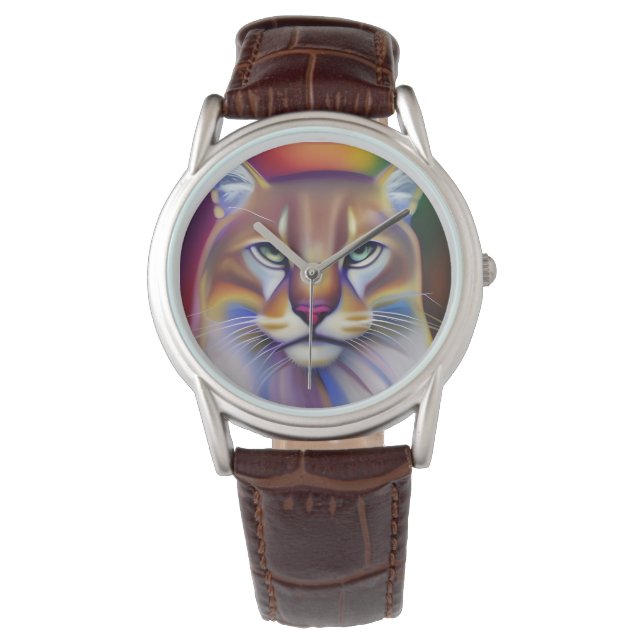 Mountain Lion Art Watch (Front)