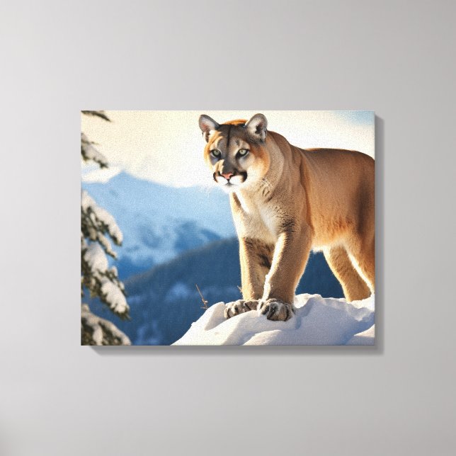   Mountain Lion Canvas Art (Front)