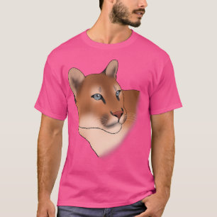 Mountain Lion Face Love Cats T-Shirt
