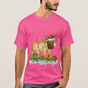Mountain Lion Lover Santa Lighting Mountain Lion C T-Shirt