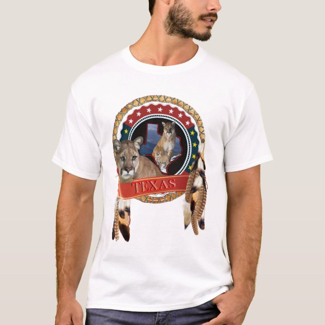 Mountain lion of Texas T-Shirt (Front)