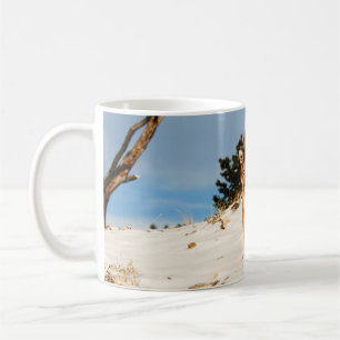 Mountain Lion on snowy hill Coffee Mug